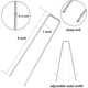 thumbnail image 2 of Garden Stakes - Juego de 100 grapas galvanizadas para paisaje de 6.0 in, grapas para césped en forma de U, alfileres de césped galvanizados resistentes para anclar tela de barrera de malas hierba, 2 of 5