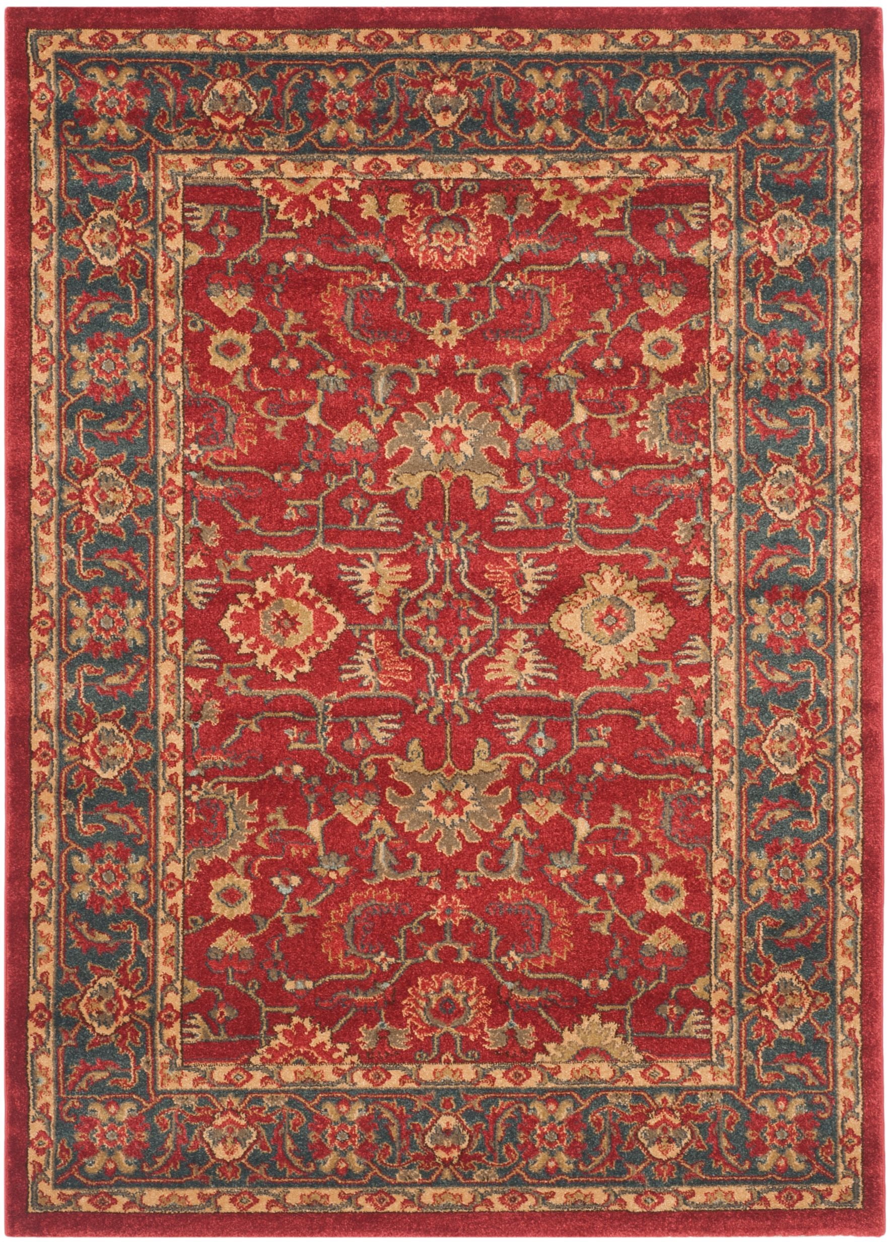 SAFAVIEH Mahal Bentley Oriental Area Rug, Red/Navy, 3' x 5'