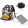 thumbnail image 4 of Wrangler Diaper Bag Backpack Western Backpack Purses with Changing Pad and Pacifier Case, Cow-Black, 4 of 9