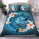 thumbnail image 5 of Juego de Funda Nórdica Polinesia - Samoa Bedding Set Blue Plumeria Animal Tattoo, 5 of 6