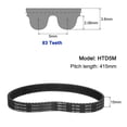 thumbnail image 2 of 3 Packs HTD-5M Rubber Timing Belt 83 Teeth, 415mm Pitch Length, Closed Loop Pulley Timing Belt, 2 of 7