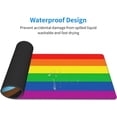 thumbnail image 4 of Rainbow Flag Gay Pride LGBTQ Gaming Mouse Pad Pride Large Mouse Pad (31.5x11.8 Inch) Non-Slip Rubber Base Large Desk Mat Desk Protector for Home Office Gaming Work, 4 of 6