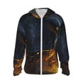 thumbnail image 1 of Balery Glowing Snake Dark Forest Sudadera ligera de manga larga con capucha y protección solar UPF 50+ para hombre y mujer, ideal para pesca y running-Medium, 1 of 7