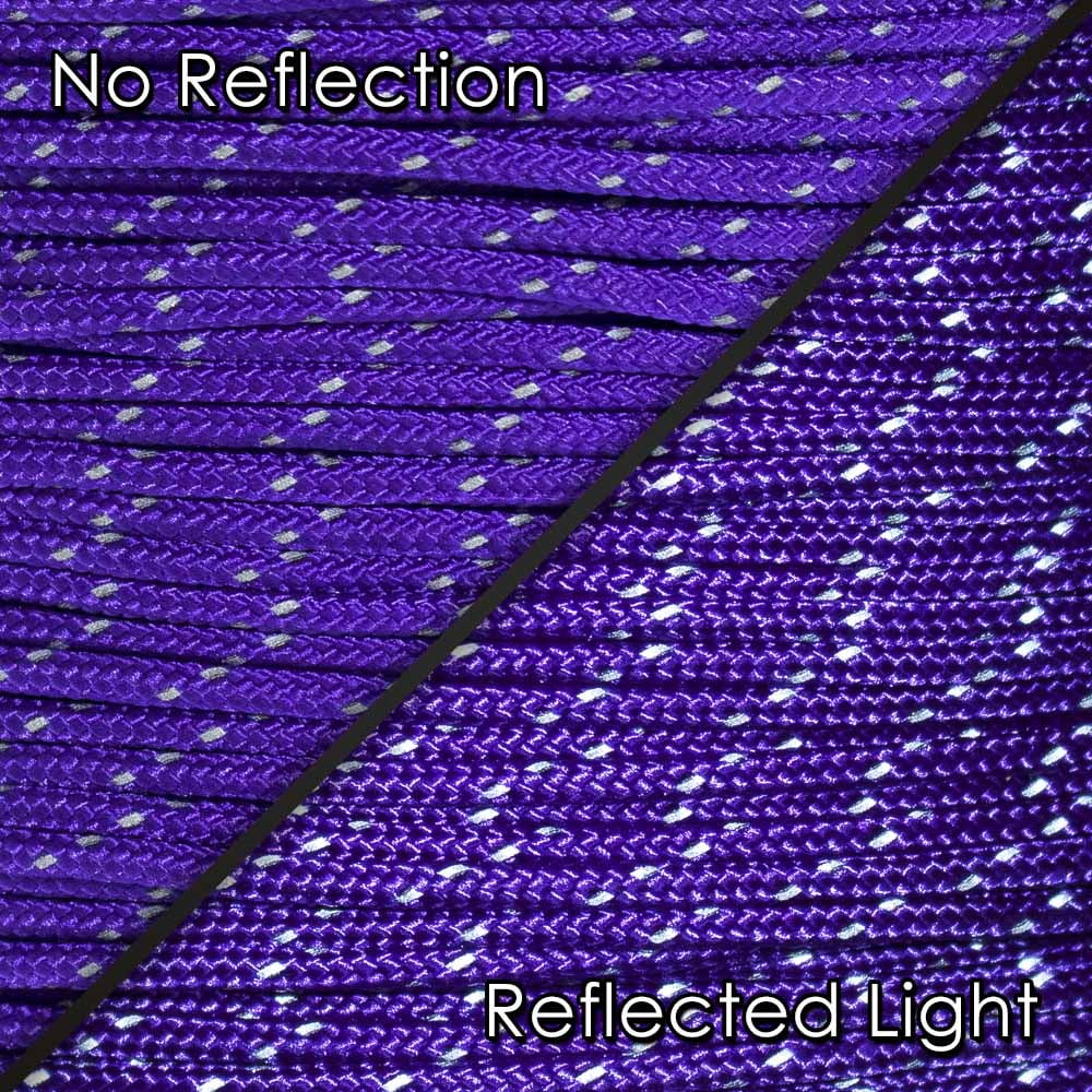 Paracord Planet Fluorescent Reflective 95lb 1.8mm Paracord in Lengths of  10', 25', 50', 100', 250', 1000' – Ideal for Camping, Hiking, Tent Rope