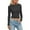 Dark Gray, variant on GJSYRH Womens Ribbed Long Sleeve T Shirts Crew Neck Fall Basic Tight Tops Fitted Casual Going Out Workout Cotton Fall Tops