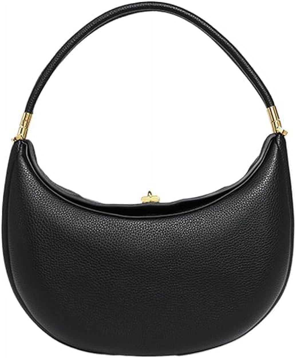 PU Leather Crescent Bag Crossbody Purses for Women Luna Bag 4 In 1 Cute Shoulder Bag Half Moon Bag Hobo Clutch Purse
