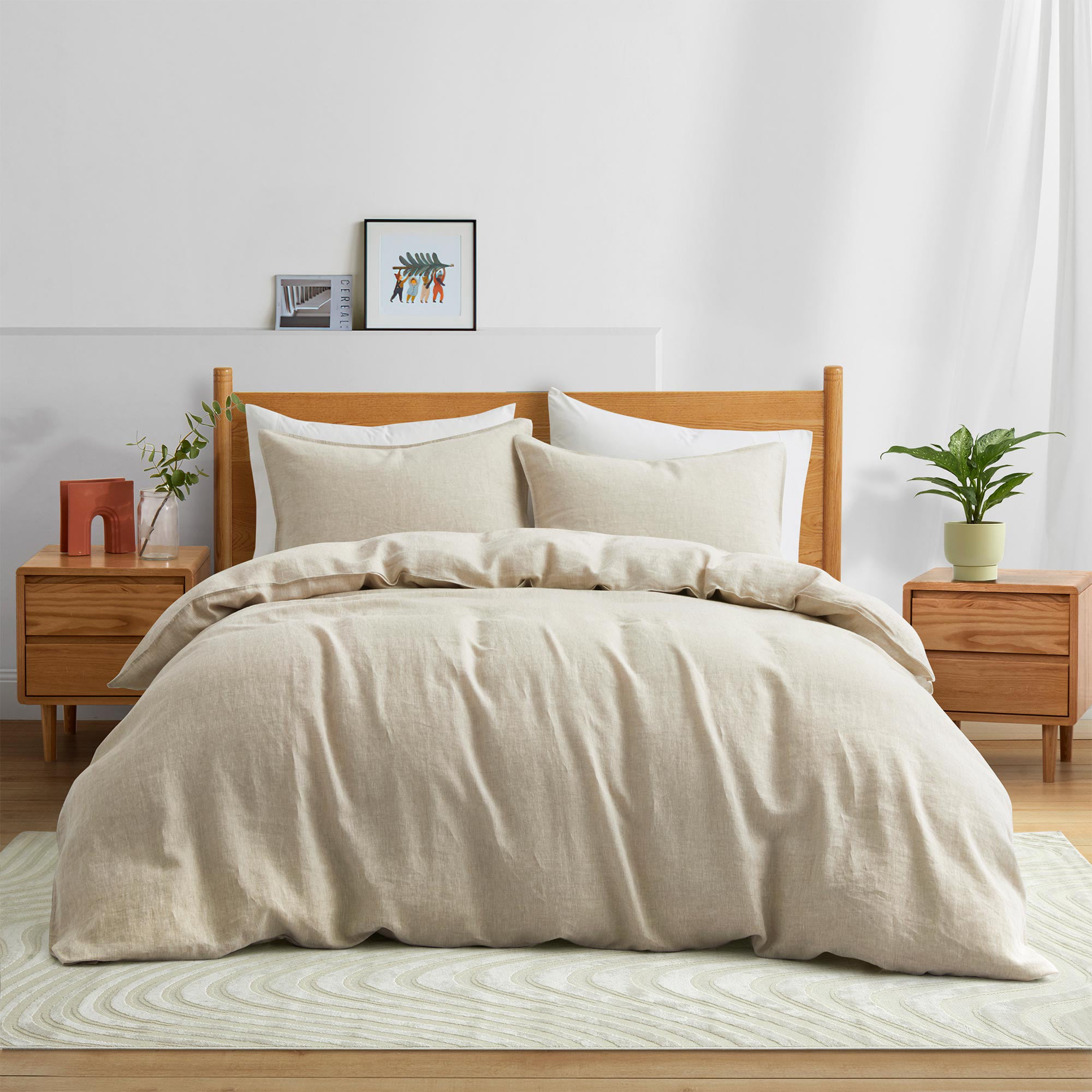Soft Linen Handmade Baby Nest - Premium Quality & Comfort, Beige