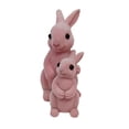 thumbnail image 2 of CaiYueKe Easter Bunny Figurine Resin Home Decor Spring Tabletop Ornament Holiday Decoration for Mantel Shelf Desk Centerpiece Party Gift Indoor Outdoor, 2 of 7