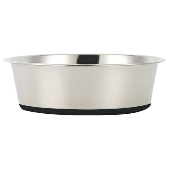 Stainless steel pet bowl pet food bowl silicone non-slip cat bowl dog bowl feeding