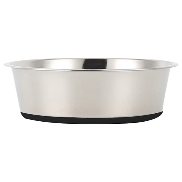 Comederos de acero inoxidable para perros, cuencos de metal antideslizantes con base de goma, comederos y bebederos para perros pequeños.