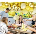 thumbnail image 6 of Yellow and Gold Balloons Arch Garland Kit-143Pcs Macaron Yellow Balloons for Birthday Anniversary New Years Baby Shower Graduation Engagement Wedding Party Decoration, 6 of 13