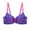 Blue, variant on TAGOLD Summer Plus Size Bra for Womens,Womens Bra,Woman's Lace Flower Gathered Together Large Size Daily Bra Underwear No Rims