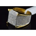 thumbnail image 2 of Men's Ring 4Ct Round Cut Lab Created Diamond in 14K Yellow Gold Plated, 2 of 5