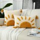 thumbnail image 3 of Juego de 2 fundas de almohada decorativas bohemias de 12x20, fundas de almohada lumbar tejidas con borlas, funda de almohada abstracta moderna, 3 of 5