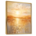 thumbnail image 2 of Designart "Bold Sunset Golden composition II" Landscape & Nature Floater Framed Canvas Print, 2 of 7