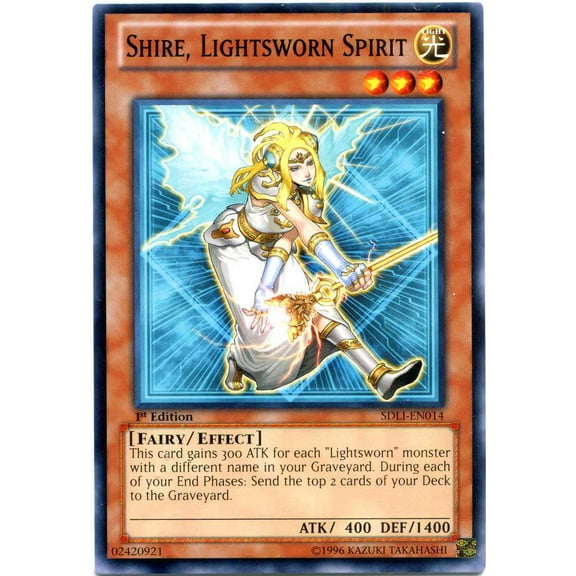 YuGiOh Realm of Light Common Shire, Lightsworn Spirit SDLI-EN014