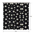 thumbnail image 5 of Waterproof Flowers Dasies Shower Curtain 72x72 Inch Boho Style Polyester Unique Shower Curtain for Bathroom Hotel Home Decor with 12 Plastic Hooks, 5 of 5