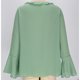 thumbnail image 5 of HongQid Women's Casual V Neck Tiered Ruffle Bell Long Sleeve Blouse Shirt Tunic Top, 5 of 5