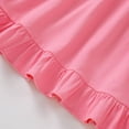 thumbnail image 6 of Quealent Toddler Baby Girl Back to School Dress Crayon Bow Embroidery Puff Sleeve Dresses Summer Clothes (Red, 2-3 Years), 6 of 9