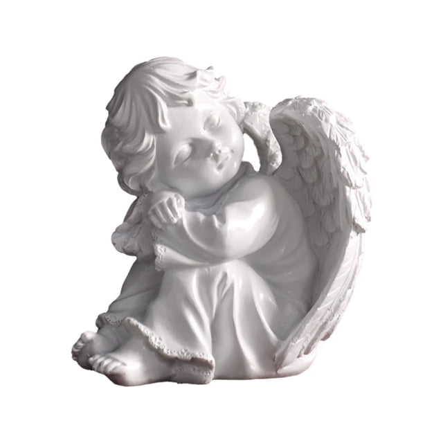 Statue Mignonne de Petit Ange en Résine Exquise pour Décoration Intérieure et Extérieure de la Maison