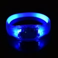 thumbnail image 4 of 8 Colors Flash LED Light Party Concert Show Silicon Bracelet Bangle Wristband Blue, 4 of 4