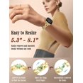 thumbnail image 3 of Wearlizer Slim Stainless Steel Watch Band Compatible with Apple Watch Bands 38/40/41/42/44/45/46/49mm Women Sculpted Link Bracelet Adjustable Strap for Series 11/10/9/8/7/6/5/4/3/SE/Ultra, 3 of 6