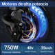 thumbnail image 3 of Bicicleta Eléctrica Plegable HONEY WHALE S6 Pro Negro, 3 of 7