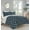Navy/White, variant on All Season Comforter - Medium Weight & Super Soft - Quatrefoil Pattern Down Alternative, Reversible 3-Piece Set, Full/Queen, Navy/White