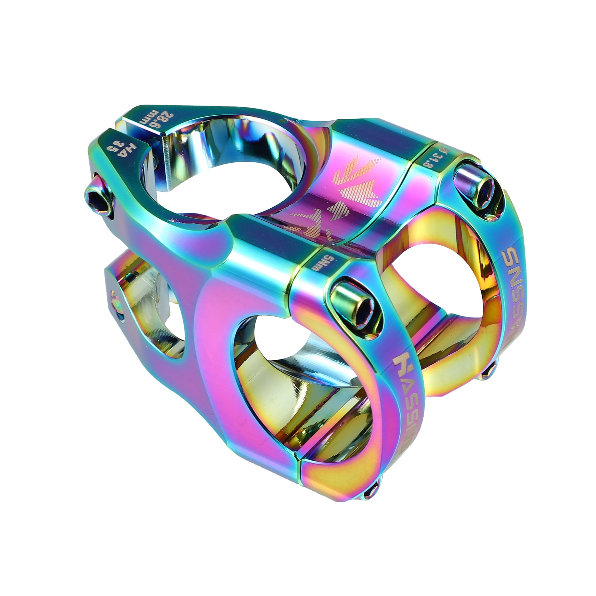 35mm Bike Stem, Adjustable Short Stem, Aluminum Alloy 35mm For Mountain & Road Bikes (Pink, Blue, Black)