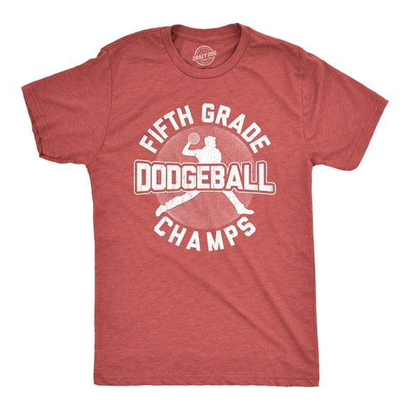 Mens Fifth Grade Dodgeball Champs T shirt Funny Vintage 80s Gym Cool Graphic Tee Graphic Tees
