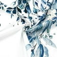 thumbnail image 3 of Long Shower Curtain 84 x 72, Blue Floral Shower Curtain for Bathroom, Watercolor Plant Eucalyptus Leaves Fabric Shower Curtain Set with Hooks, 3 of 6