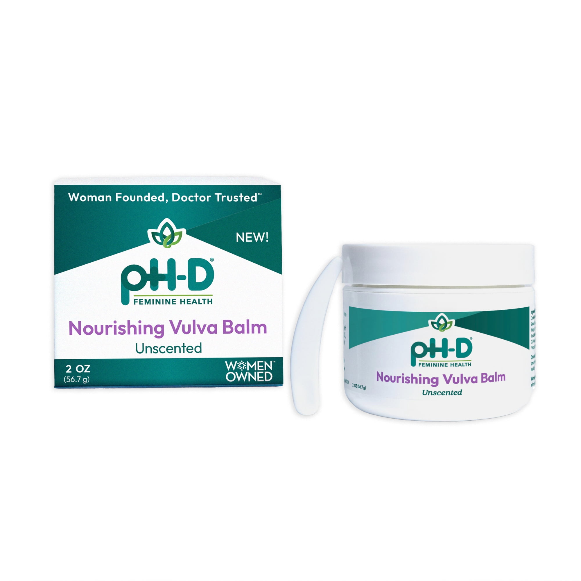 pH-D Feminine Health Nourishing Vulva Balm, Hydrating & Soothing Moisturizer, 2 Ounces