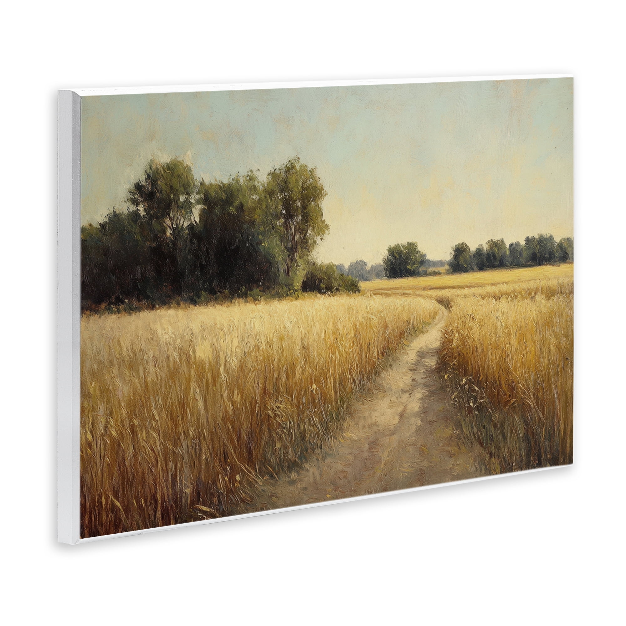 Stupell Industries Sunlit Country Wheat Path Wall Plaque Art, design by Petal Prints Design