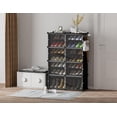 thumbnail image 2 of Zapatero HOMIDEC, armario de almacenamiento de zapatos de 8 niveles, 32 pares, blanco, 2 of 9