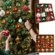 thumbnail image 1 of Adornos navideños inquebrantables de 42 piezas - Bombillas rojas de plástico de 2,36 pulgadas para árbol, corona, guirnalda y decoraciones de fiestas navideñas, 1 of 7