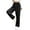 #025 Black, variant on Felirenzacia Women's Casual Sweatpants, Elastic Waist Band Drawstring Open Bottom Jogger Pants, Athleisure Gym Wear Trousers
