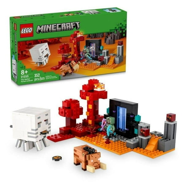Set LEGO Minecraft La Emboscada en el Portal del Nether 21255