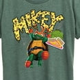 thumbnail image 3 of Teenage Mutant Ninja Turtles: Mutant Mayhem - Michelangelo AKA Mikey - Pizza Rules - Women's Short Sleeve Graphic T-Shirt, 3 of 6