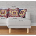 thumbnail image 4 of Pastel Floral Squares Throw Pillow with Removable Cover in Yellow Red Magenta Green 16x16, 4 of 4