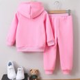 thumbnail image 6 of KPOPLK Kid Boy Clothes Truck Printed Long Sleeved Hoodies Sweatshirt + Pants Fall Winter Outfits Set for Boy 2-8Years(2-3 Years,Pink), 6 of 6
