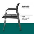 thumbnail image 2 of Staples Esler Mesh Guest Chair Black 28355R, 2 of 8