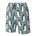 thumbnail image 4 of Salouo Penguin Pattern Swim Trunks for Men,Men's Hawaiian Bathing Suit Swimsuits Quick Dry Swimming Board Shorts Beach Shorts with Pockets-Medium, 4 of 6