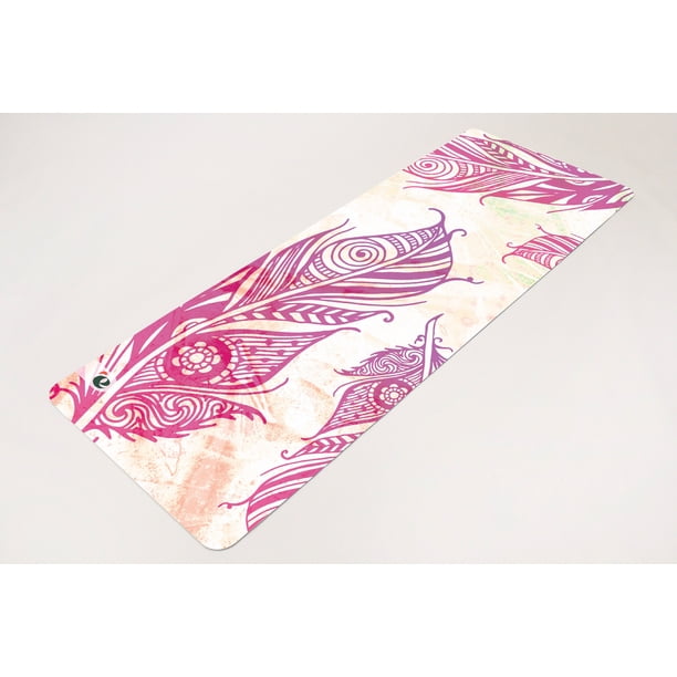 Tapete de Yoga Pluma Rosa Grosor 5 mm Memorii Tape de Yoga