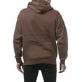 thumbnail image 2 of Pro Club Men's Heavyweight Full Zip Fleece Hoodie, Brown, 3X-Large, 2 of 6