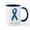 White/Navy Inside, variant on CafePress - Fear Nothing. Teal Rib Mugs - 11 oz Ceramic Mug - Novelty Coffee Tea Cup