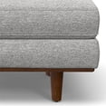 thumbnail image 6 of Morrison 49 inch Wide Mid-Century Modern Table Ottoman in Mist Grey Woven-Blend Fabric, 6 of 10