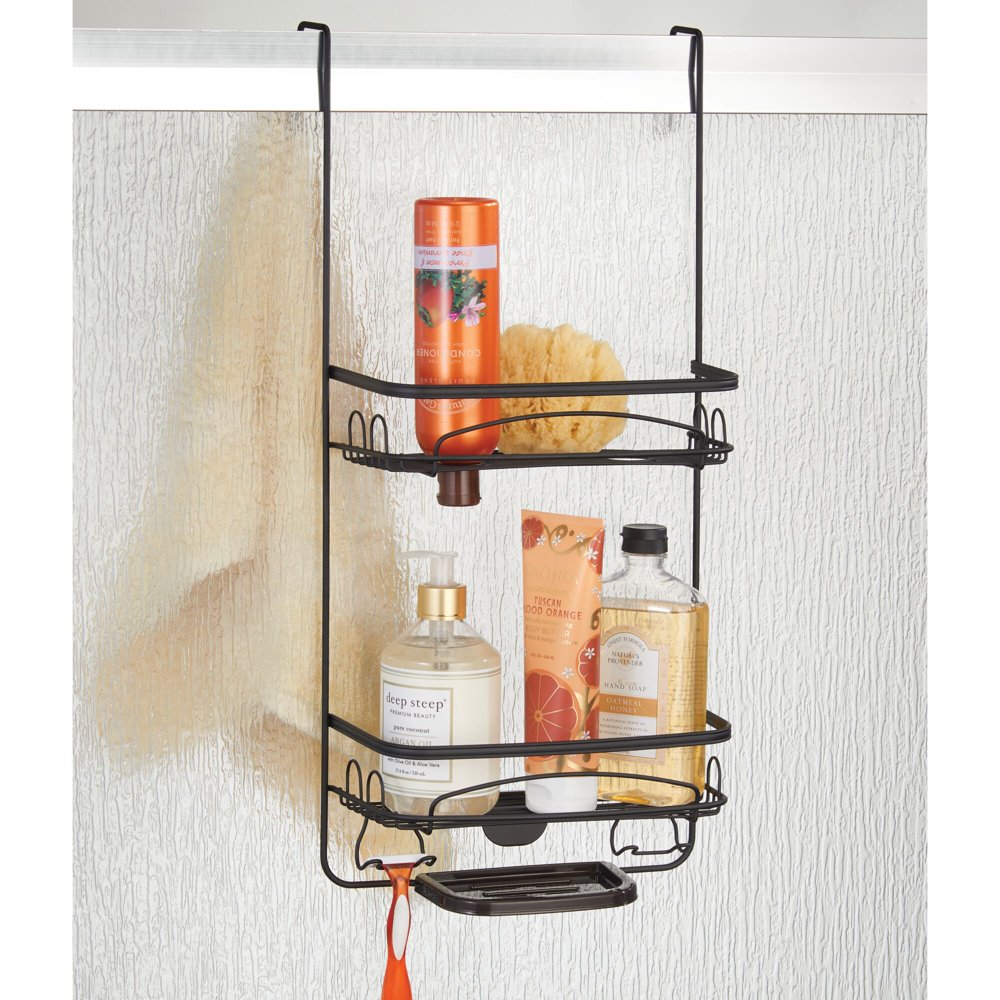 Better Homes & Gardens Bryn Over Door Shower Caddy, Matte Black