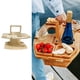 thumbnail image 3 of Mesa de picnic al aire libre de madera con soporte para copa de vino, 3 of 9