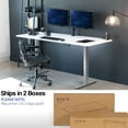 thumbnail image 5 of VIVO Electric Dual Motor 71” x 30” Desk, White Dry Erase Top, Gray Frame, 5 of 8