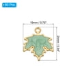 thumbnail image 2 of Uxcell Maple Leaf Pendants, 60 Pack Enamel Tree Leaf Beads Metal Leaves Charm for Jewelry Making, Green, 2 of 5
